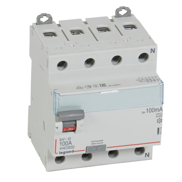 Wyłącznik Różnicowoprądowy P 304 4P 100A 100Ma Typa DX3 411773 LEGRAND