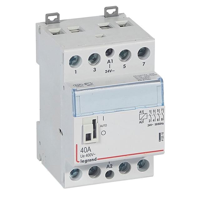 STYCZNIK MODUŁOWY SM 340 40A 24V 4NO Z MANIPULATOREM, Legrand