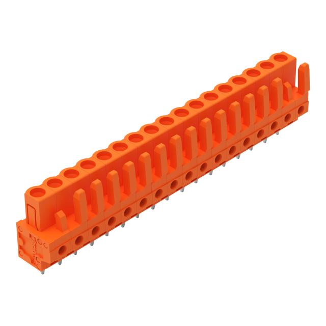 MCS-MIDI Classic gniazdo 17-bieg. pomarańczowe raster 5,08 mm /25szt./ WAGO