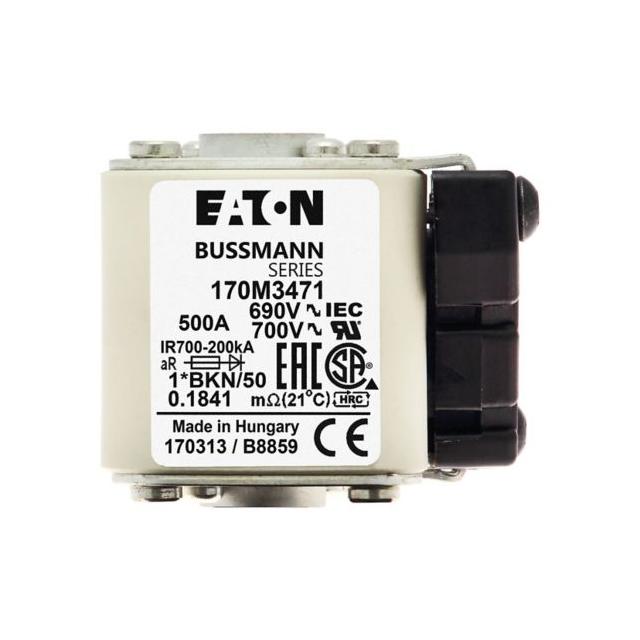 FUSE 500A 690V 1*BKN/50 AR UC Wkładka szybka 500A AC 690V rozmiar 1 aR IEC UL 170M3471 EATON