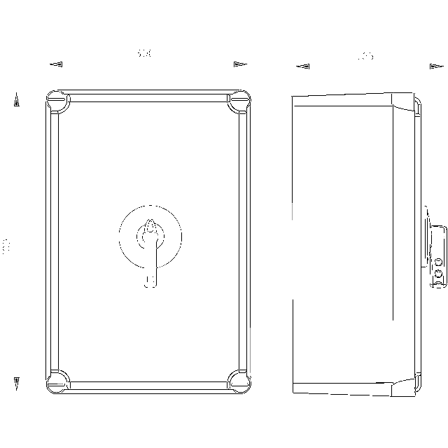 PRZEŁĄ.ŻRÓDŁA.ZASI.4 BIEGUNOWY 125A     W OBUDOWIE Z POLIWĘGLANU