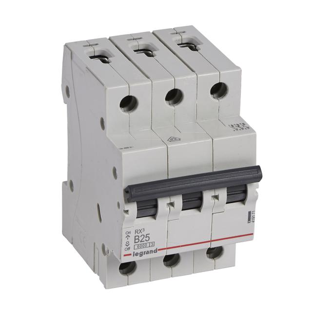 Wyłącznik Nadprądowy 3P B25A 6kA AC S303 RX3  419171 LEGRAND
