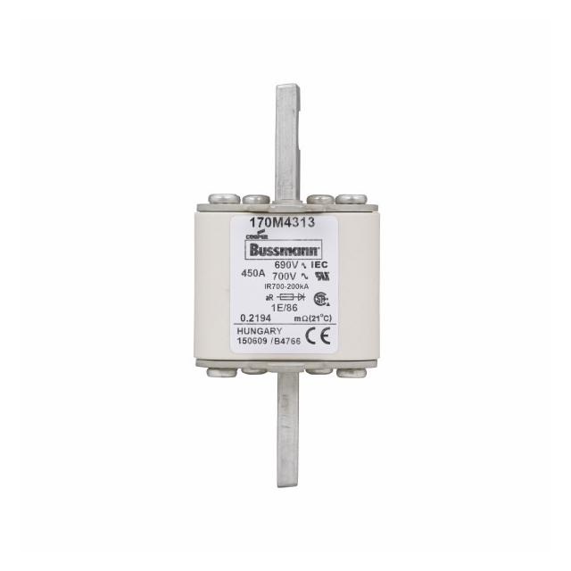 450A 690V IEC 1E/86 aR FUSE Wkładka szybka 450A AC 690V rozmiar 1 53x69x111 mm aR IEC 170M4313 EATON