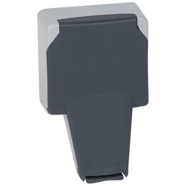 Plexo IP66 Gniazdo 2P+Z Z Klapką Blokującą Wtyczkę 16A - 250V - Mechanizm Bez Puszki 090485 LEGRAND