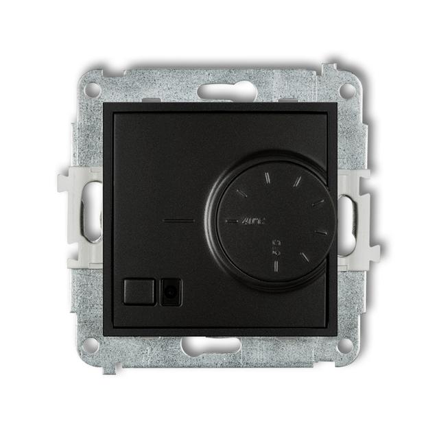 ICON Elektroniczny regulator temperatury z czujnikiem podpodłogowym czarny mat 12IRT-1 KARLIK