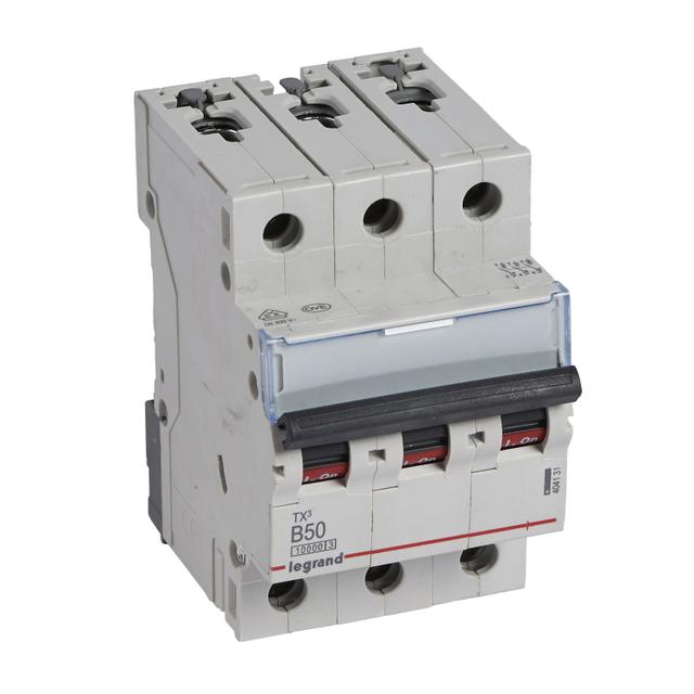 WYŁĄCZNIK NADPRĄDOWY S 313 3P B 50A 10000A SERII TX3, Legrand