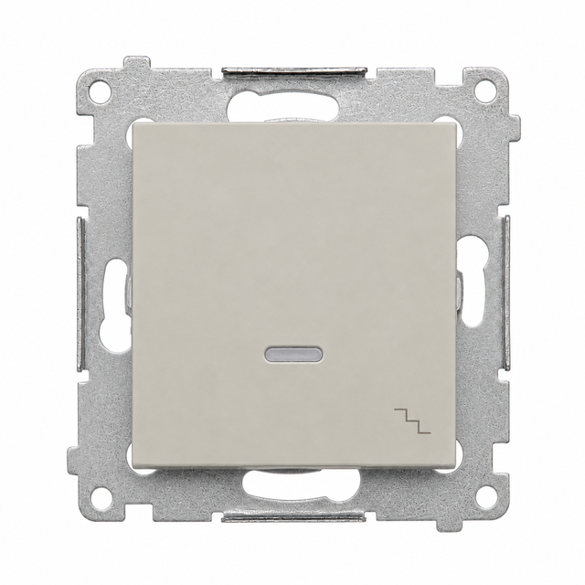 Simon 54 Łącznik schodowy z podświetleniem LED szybkozłączka kaszmir mat DW6L.01/42