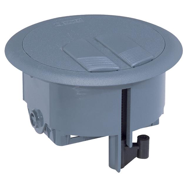 PUSZKA PODŁOGOWA 3 MODUŁY, PLASTIKOWA, OKRĄGŁA, Legrand