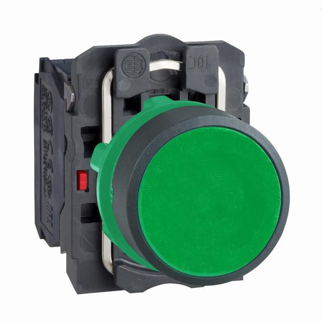 Harmony XB5 Przycisk płaski czarny z samopowrotem bez oznaczenia plastikowy XB5AA35 Schneider