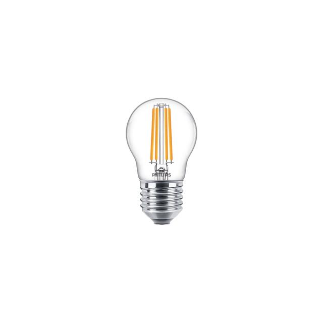 Żarówka LED Kulka 6,5W=60W 806lm / 2700K barwa ciepła LEDLuster 6,5-60W P45 E27 827 PHILIPS