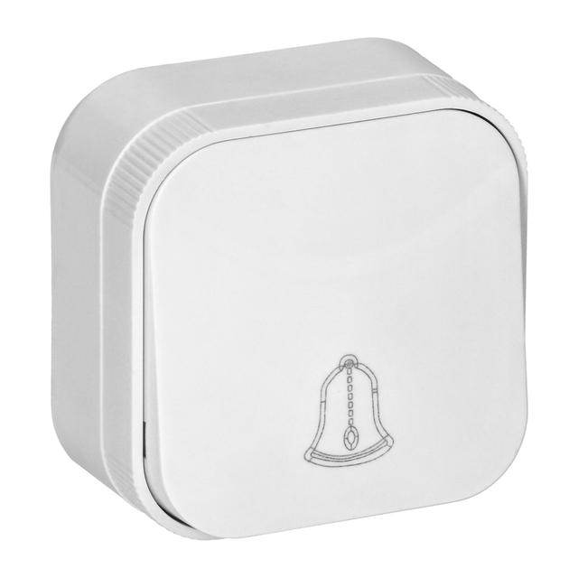 Przycisk dzwonek natynkowy ToDo IP20, biały, 10 szt.