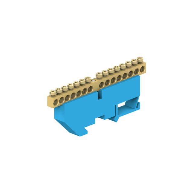 Listwa zaciskowa ochronna 15modu. /15x16mm2/Niebie