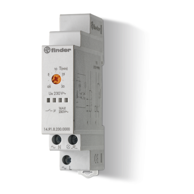 Automat do klatek schodowych serii 14: 1Z 16A 230V AC 14.91.8.230.0000 /5szt./ FINDER