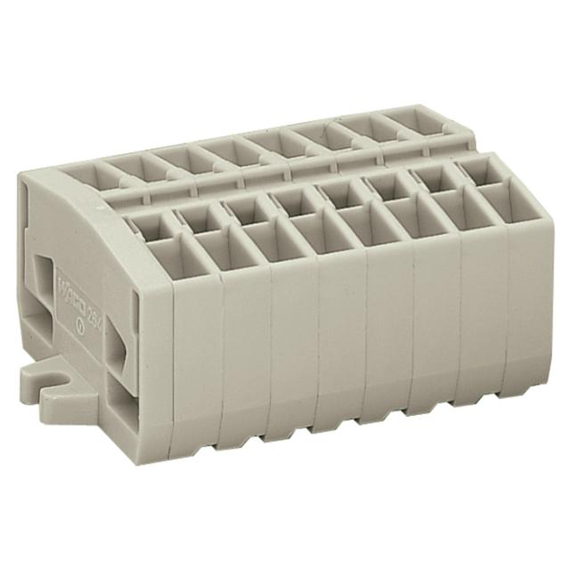 listwa zaciskowa 2-przew. Ex 2,5 mm2 8-torowa j-szara mocowanie śrubowe /50szt./ WAGO