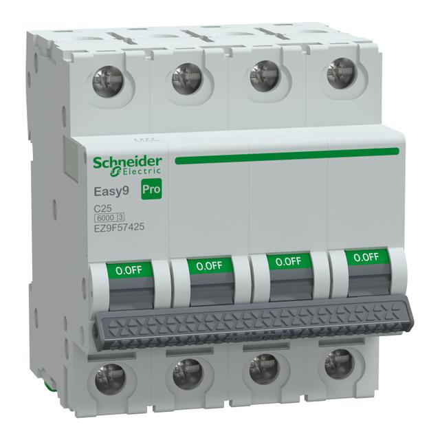 Wyłącznik nadprądowy Easy9 PRO 6kA 4P C25A EZ9F57425 Schneider
