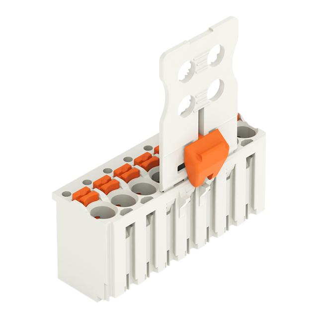Gniazdo picoMAX raster 3,5mm 8‑biegunowe z płytką uchwytową i suwakiem 2091‑1108/002‑000 /50szt./ WAGO