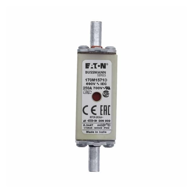 FUSE 250A 690V aR DIN 000 HSDNH Wkładka szybka 250A 690V aR DIN 000 podwójny wskaźnik 170M1571D EATO