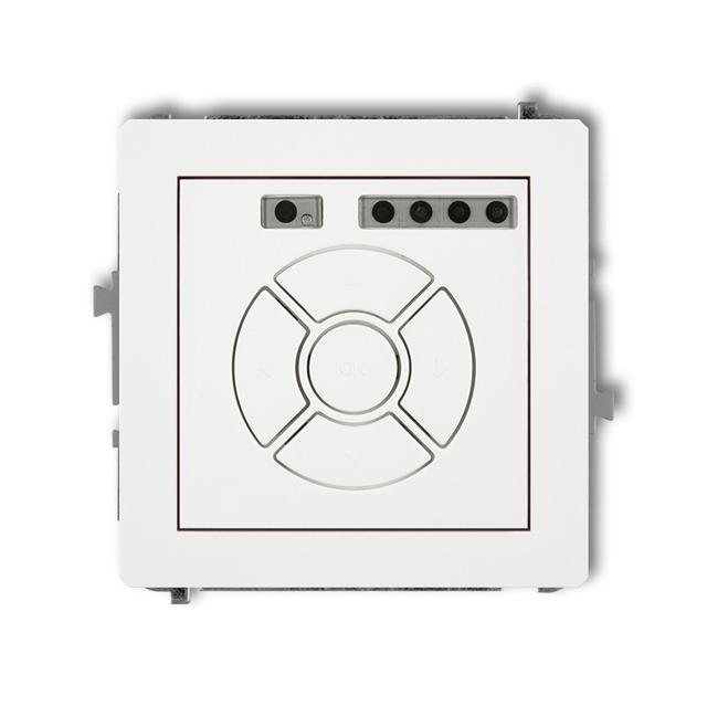 DECO Elektroniczny sterownik rolety (sterowanie lokalne i pilotem, sterowanie strefą) biały DSR-3 KARLIK