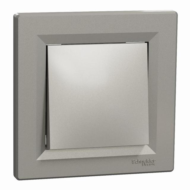 Asfora, łącznik 1-biegunowy, bez ramki, brąz