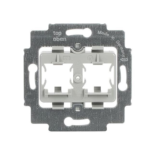Pierścień nośny z cokołem Do 2 złączy Modular Jack szary 2CKA001753A8057 ABB