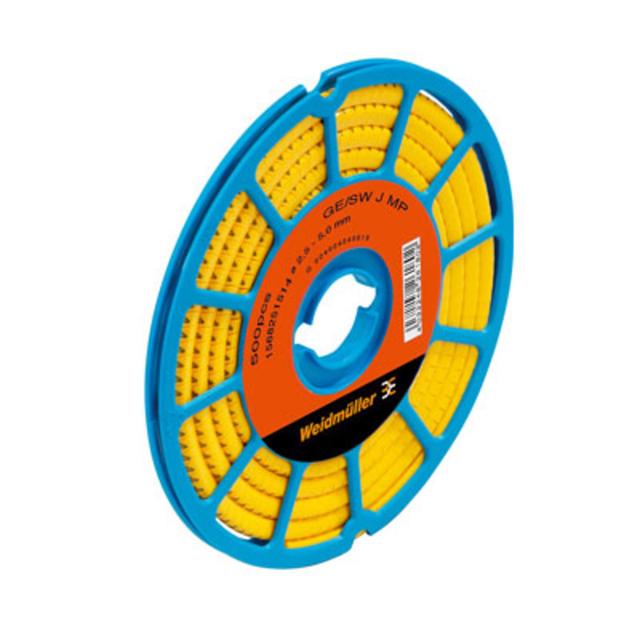 CLI C 1-6 GE NE CD System kodowania kabli, 2.5 - 5 mm, 4.2 mm, Neutralna, PVC, miękkie, bez kadmu, żółty /250szt./ 1868811687 WEIDMÜLLER