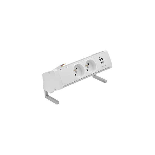 "Simon 480 TS48-430E20B00-30 Biurkowy zestaw gniazd 2 gn. typ E + ładowarka USB typ A+C