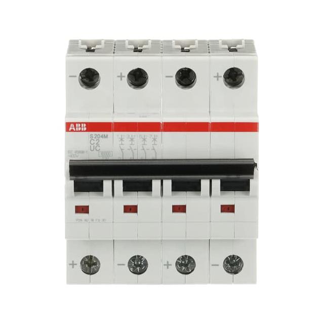S204M-C2UC Wyłącznik nadprądowy 10kA AC/DC 4P C2A 2CDS274061R0024 ABB
