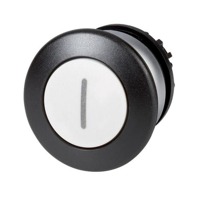 M22-DP-W-X1 Przycisk grzybkowy biały z samopowrotem z opisem 216726 EATON