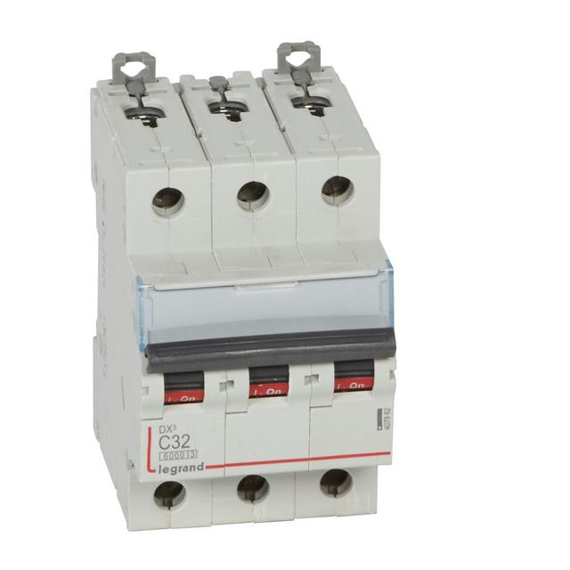 Wyłącznik Nadprądowy S 303 3P C32A 6kA DX3 407862 LEGRAND