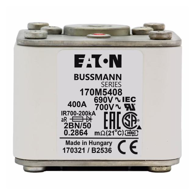 FUSE 400A 690V 2BN/50 AR UC Wkładka szybka 400A AC 690V rozmiar 2 61x77x51 mm aR IEC UL w 170M5408 E
