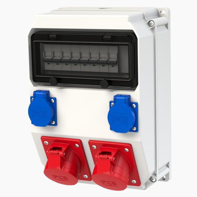 ROZDZIELNICA STACJONARNA Z TWORZYWA TYPU „ADAMOW” 10M Wejście M25 - wyjście 2x16/5x2xB16 2xGSx2xB16