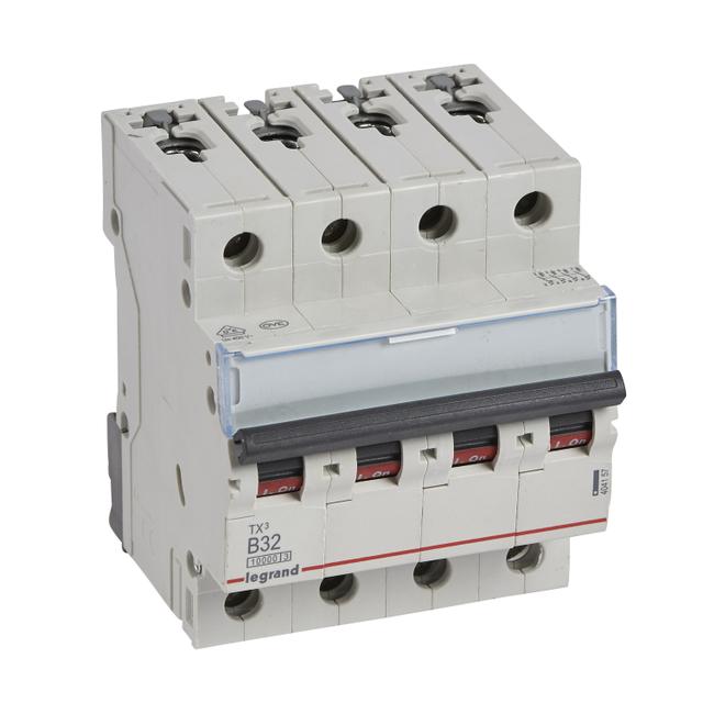 Wyłącznik Nadprądowy S 314 4P B32A 10000A TX3 404157 LEGRAND
