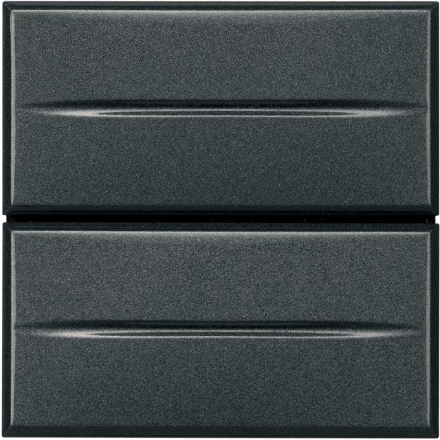 AXOLUTE - PRZYCISK PODWÓJNY 2 MODUŁY AXIAL ANTRACYT, Bticino