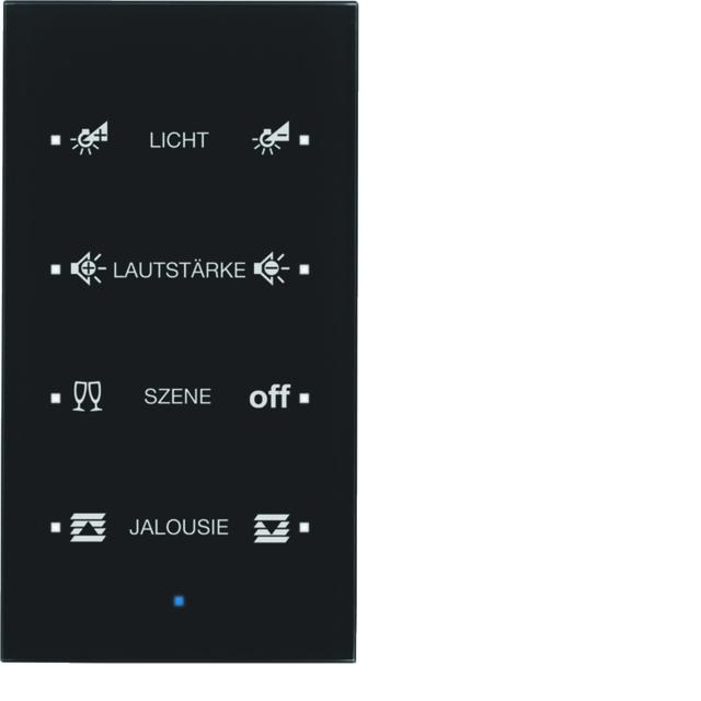 BERKER KNX TS Sensor dotykowy poczwórny konfigurowalny szkło czarne 75144935 HAGER