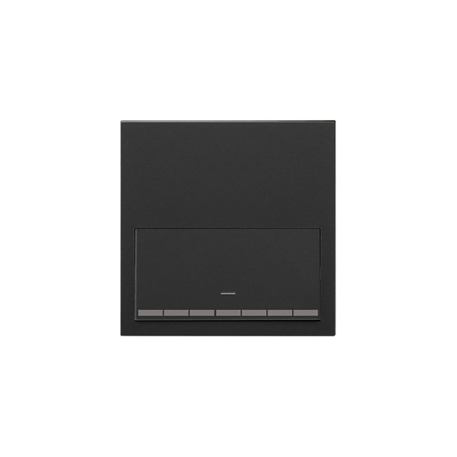 Simon 100 Panel 1-krotny: 1 klawisz ściemniacz czarny mat