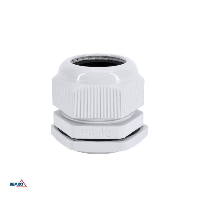 DŁAWNICA KABLOWA SZARA PG-42 (OPK. 20SZT.)