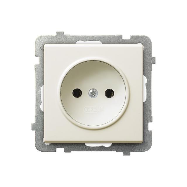 SONATA Gniazdo pojedyncze kolor ecru GP-1R/m/27 OSPEL
