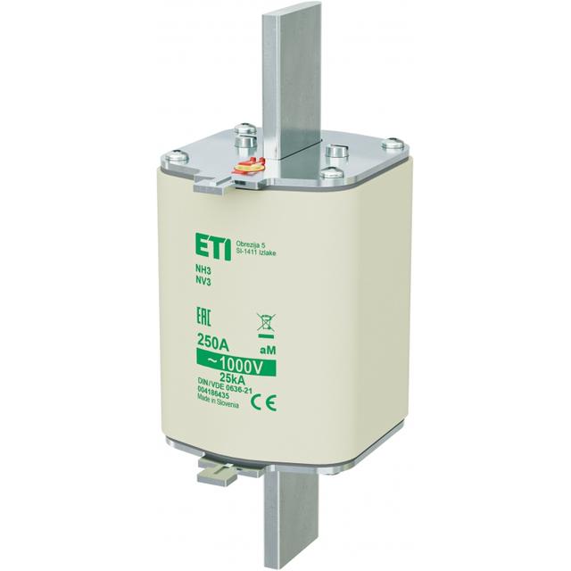Wkładka topikowa NH silnikowa NH3/85 aM 250A 1000V 004186435 ETI