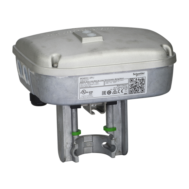 MG600C, siłownik zaworu, sprężyna powrotna, 600 N, sterowanie 3-punktowe lub 0-10V, zasilanie 24 VAC