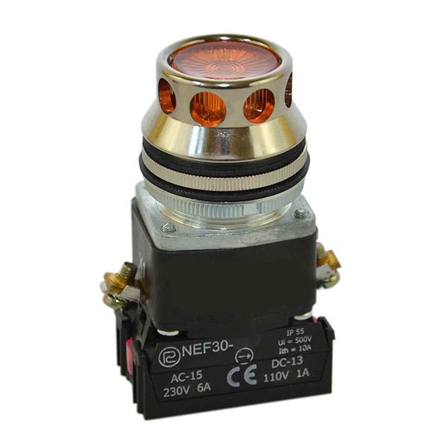 Przycisk NEF30-KLD Y/24V-230V żółty W0-NEF30-KLD Y G PROMET
