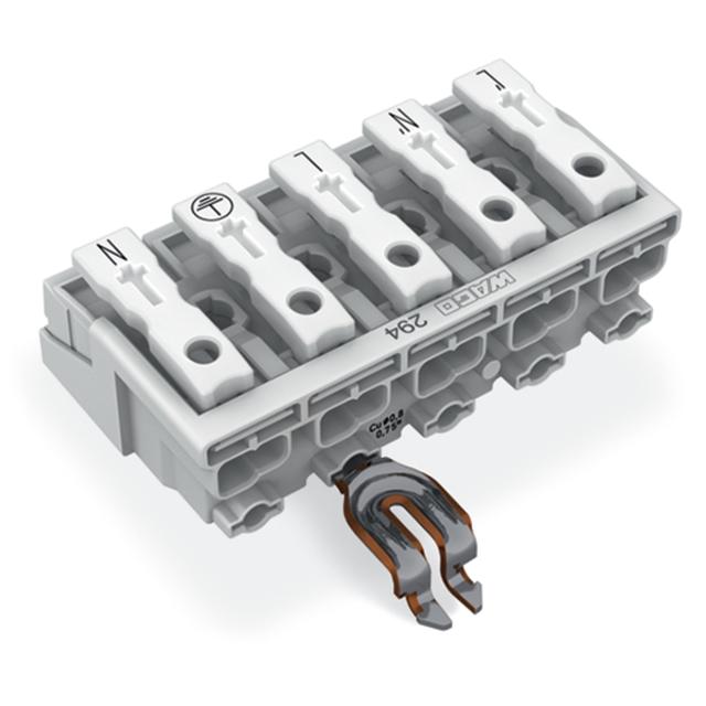 złączka zasilająca 5-biegunowa bez stopek ze stykiem PE