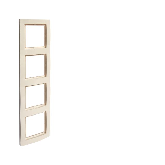 POLO Ramka poczwórna FIORENA kremowa produkt wycofany 22011903 HAGER