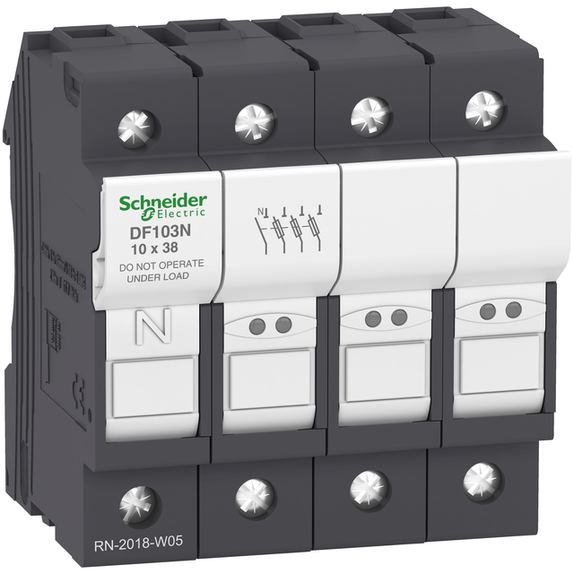 Podstawa bezpiecznikowa 10x38mm 32A 3P+N DF103N Schneider