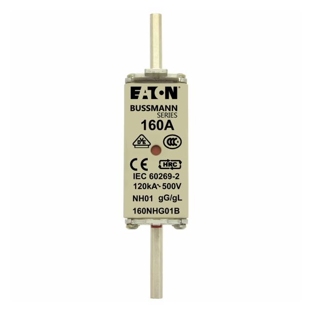 NH FUSE 160A 500V GG/GL SIZE 01 Wkładka NH01 160A 500V GL/GG podwójny wskaźnik 160NHG01B EATON
