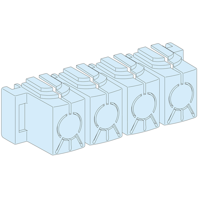 Rozdzielnice PrismaSet, komplet 8 osłon do szyn Powerclip