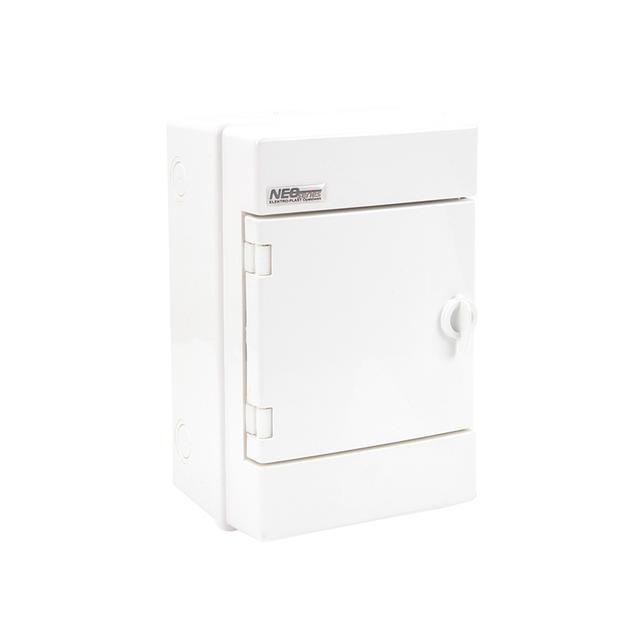 Rozdzielnica hermetyczna natynkowa 1x4 IP65 500VAC/1000VDC RH-4/B (białe drzwi) 36.03 OPATÓWEK