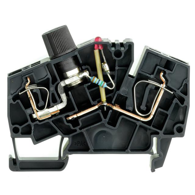 ZSI 6-2 2X2.5/G20/LD4 Złączka szynowa z bezpiecznikiem, nr katalogowy 1879750000