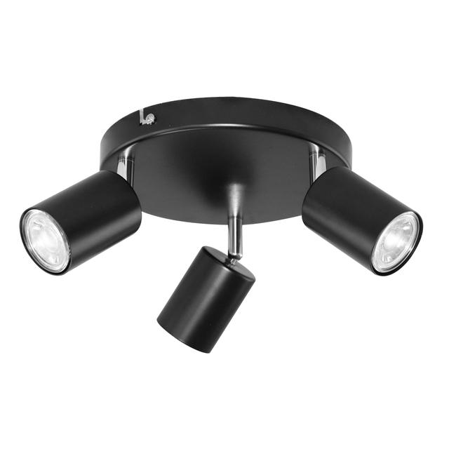 Rino SP 3, oprawa ścienno-sufitowa, GU10 max. 3x50W, IP20, czarna AD-OP-6246BGU10 ORNO