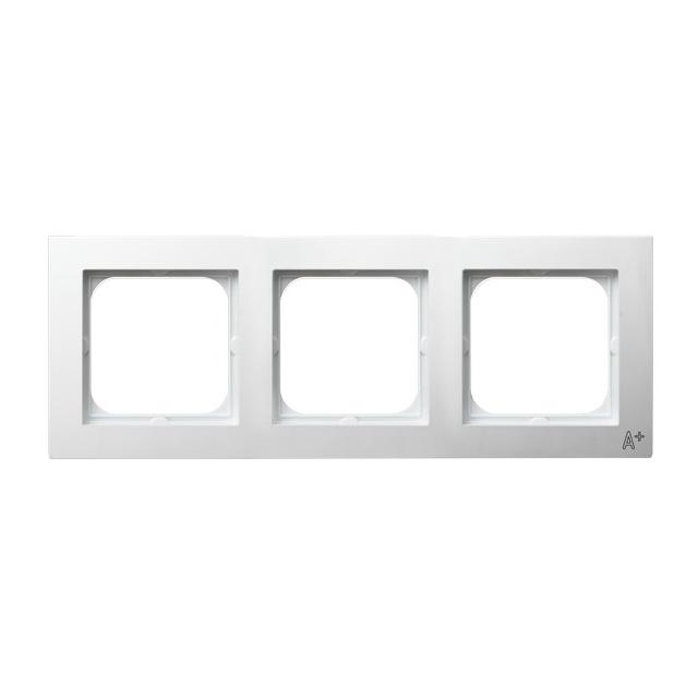 AS ANTYBAKTERYJNY Ramka potrójna produkt zawiera szkło fosforanowo-srebrowe - kolor biały