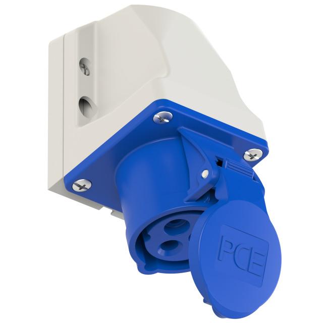 GNIAZDO STAŁE 16A 230V 2P+Z  mała obudowa IP44